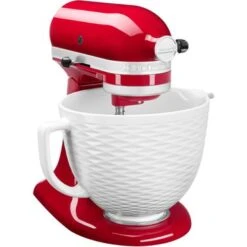 KitchenAid 5-Qt. Titanium-Reinforced Ceramic Bowl For Tilt-Head Stand Mixers, Textured White 9 KitchenAid 5-Qt. Titanium-Reinforced Ceramic Bowl For Tilt-Head Stand Mixers, Textured White -Kitchenaid 6b5e163c 29bd 471c ad81 22eea26a5d15