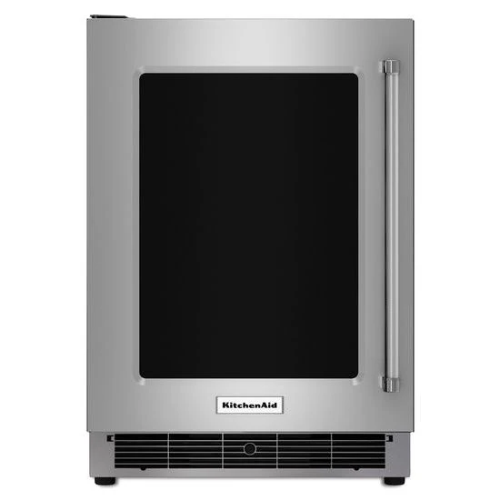 KitchenAid 24" Undercounter Refrigerator With Glass Door And Metal Trim Shelves 3 KitchenAid 24" Undercounter Refrigerator With Glass Door And Metal Trim Shelves