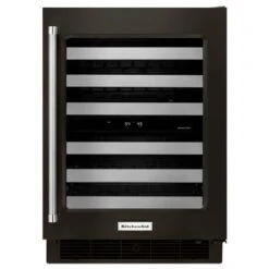 KitchenAid 24" Stainless Steel Wine Cellar With Metal-Front Racks