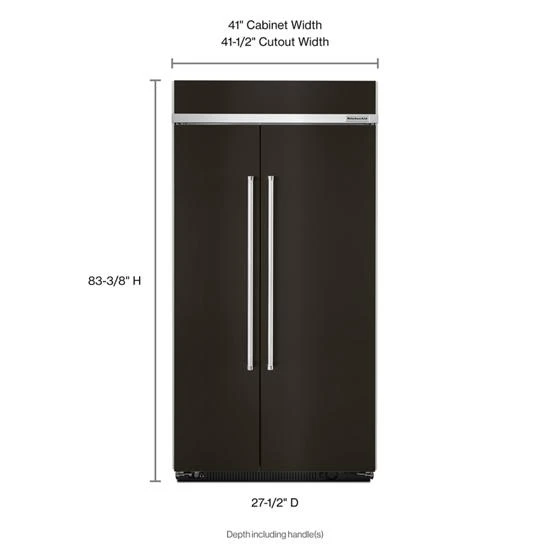 KitchenAid 25.5 Cu. Ft 42-Inch Width Built-In Side By Side Refrigerator With PrintShield™ Finish 6 KitchenAid 25.5 Cu. Ft 42-Inch Width Built-In Side By Side Refrigerator With PrintShield™ Finish - Image 4