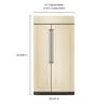 KitchenAid 30.0 Cu. Ft 48-Inch Width Built-In Side By Side Refrigerator -Kitchenaid 7347314 1575100958 additional p180288kx 025z