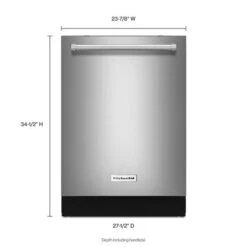KitchenAid 46 DBA Dishwasher With Third Level Rack, Bottle Wash And PrintShield™ Finish -Kitchenaid 7347358 1575101024 additional p180288kx 005z