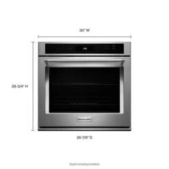 KitchenAid 30" Single Wall Oven With Even-Heat™ Thermal Bake/Broil -Kitchenaid 7347456 1575100984 additional p180288kx 096z