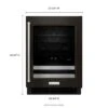 KitchenAid 24" Stainless Steel Beverage Center With SatinGlide® Metal-Front Racks 1 KitchenAid 24" Stainless Steel Beverage Center With SatinGlide® Metal-Front Racks -Kitchenaid 7386526 1582358589 additional p180288kx 179z