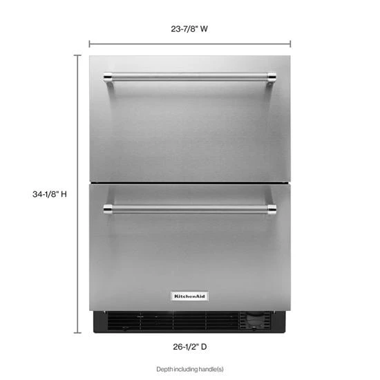 KitchenAid 24" Stainless Steel Refrigerator/Freezer Drawer 3 KitchenAid 24" Stainless Steel Refrigerator/Freezer Drawer