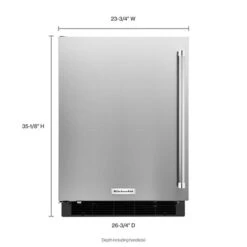 KitchenAid 24" Undercounter Refrigerator With Stainless Steel Door