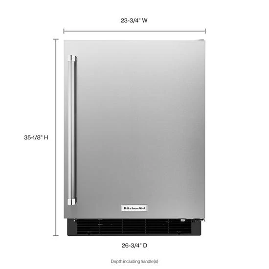 KitchenAid 24" Undercounter Refrigerator With Stainless Steel Door 4 KitchenAid 24" Undercounter Refrigerator With Stainless Steel Door - Image 2