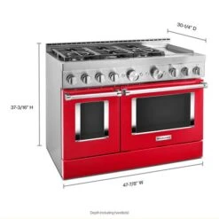 KitchenAid® 48'' Smart Commercial-Style Gas Range With Griddle