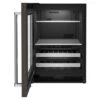 KitchenAid 24" Beverage Center With Glass Door And Metal-Front Racks And PrintShield™ Finish