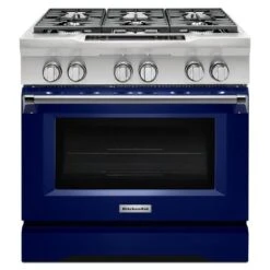 KitchenAid 36'' 6-Burner Dual Fuel Freestanding Range, Commercial-Style