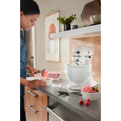 KitchenAid - Ice Cream Maker Attachment, KSMICM - White 6 KitchenAid - Ice Cream Maker Attachment, KSMICM - White - Image 4