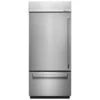 KitchenAid 20.9 Cu. Ft. 36" Width Built-In Stainless Bottom Mount Refrigerator With Platinum Interior Design -Kitchenaid 7859165 1635577478 hero p140730 32z