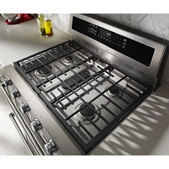 KitchenAid 30-Inch 5 Burner Dual Fuel Double Oven Convection Range 4 KitchenAid 30-Inch 5 Burner Dual Fuel Double Oven Convection Range - Image 2