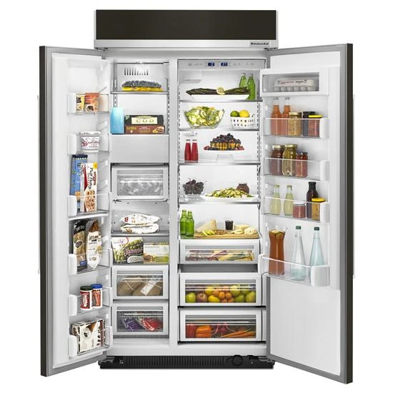 KitchenAid 25.5 Cu. Ft 42-Inch Width Built-In Side By Side Refrigerator With PrintShield™ Finish 5 KitchenAid 25.5 Cu. Ft 42-Inch Width Built-In Side By Side Refrigerator With PrintShield™ Finish - Image 3