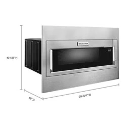 KitchenAid 1000 Watt Built-In Low Profile Microwave With Standard Trim Kit -Kitchenaid 8081537 1659164966 dimension p200330kc 029z