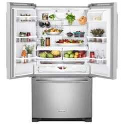 KitchenAid 20 Cu. Ft. 36-Inch Width Counter-Depth French Door Refrigerator With Interior Dispense 12 KitchenAid 20 Cu. Ft. 36-Inch Width Counter-Depth French Door Refrigerator With Interior Dispense -Kitchenaid 8082607 1659164609 open propped p180058 3z
