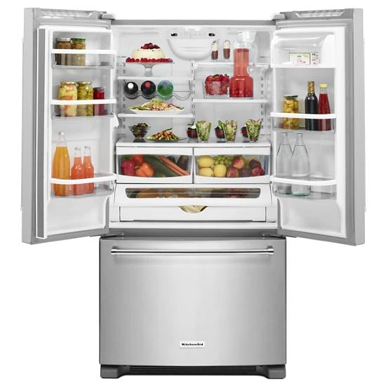 KitchenAid 25 Cu. Ft. 36-Width Standard Depth French Door Refrigerator With Interior Dispense 4 KitchenAid 25 Cu. Ft. 36-Width Standard Depth French Door Refrigerator With Interior Dispense - Image 2