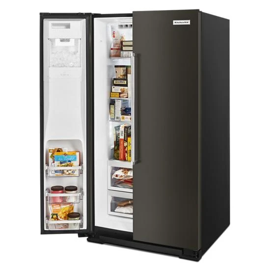KitchenAid 24.8 Cu Ft. Side-by-Side Refrigerator With Exterior Ice And Water And PrintShield™ Finish 5 KitchenAid 24.8 Cu Ft. Side-by-Side Refrigerator With Exterior Ice And Water And PrintShield™ Finish - Image 3