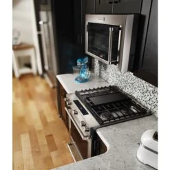 KitchenAid 30-Inch 5 Burner Gas Convection Slide-In Range With Baking Drawer -Kitchenaid 8082917 1659164620 set p140342 4z