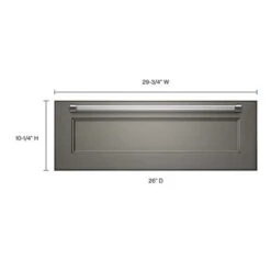 KitchenAid 30'' Slow Cook Warming Drawer, Panel-Ready -Kitchenaid 8092814 1659769341 dimension p210224kc 011z