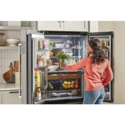KitchenAid 23.8 Cu. Ft. 36" Counter-Depth French Door Platinum Interior Refrigerator With PrintShield™ Finish -Kitchenaid 8093589 1659769404 set talent p210145kp 022z