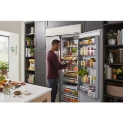 KitchenAid 24" Undercounter Refrigerator With Glass Door And Shelves With Metallic Accents -Kitchenaid 8122538 1660979013 set talent p210712kr 066z