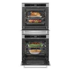 KitchenAid 24" Smart Double Wall Oven With True Convection -Kitchenaid 8252653 1671609974 open propped p210800kc 011z