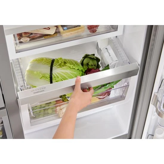 KitchenAid 24.8 Cu Ft. Side-by-Side Refrigerator With Exterior Ice And Water And PrintShield™ Finish 6 KitchenAid 24.8 Cu Ft. Side-by-Side Refrigerator With Exterior Ice And Water And PrintShield™ Finish - Image 4