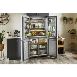 KitchenAid 19.4 Cu. Ft. 36-inch Wide Counter-Depth 4-Door Refrigerator With PrintShield™ Finish -Kitchenaid 8522193 1697008117 set i220455ko 026z