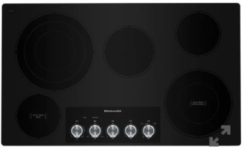KitchenAid 36" Electric Cooktop With 5 Elements And Knob Controls 4 KitchenAid 36" Electric Cooktop With 5 Elements And Knob Controls - Image 2