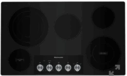KitchenAid 36" Electric Cooktop With 5 Elements And Knob Controls