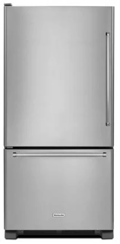 KitchenAid 22 Cu. Ft. 33-Inch Width Full Depth Non Dispense Bottom Mount Refrigerator