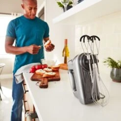 KitchenAid - 6 Speed Hand Mixer With Flex Edge Beaters - KHM6118 - Contour Silver -Kitchenaid b54db320 f12f 5b3b 8d00 b43441ced3c1