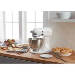 KitchenAid - Classic Series 4.5 Quart Tilt-Head Stand Mixer - K45SSWH - Blanco -Kitchenaid bd701695 8581 5ad7 bc26 e89635c8a570