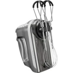 KitchenAid - 6 Speed Hand Mixer With Flex Edge Beaters - KHM6118 - Contour Silver -Kitchenaid c6a786af fe17 5c18 8399 c0dc1246bb3f