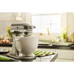 KitchenAid 5-Qt. Titanium-Reinforced Ceramic Bowl For Tilt-Head Stand Mixers, Textured White 11 KitchenAid 5-Qt. Titanium-Reinforced Ceramic Bowl For Tilt-Head Stand Mixers, Textured White -Kitchenaid d7f8bea1 9a2d 47c3 97d9 fd99f70398f3