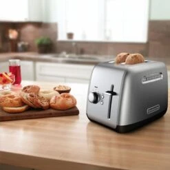 KitchenAid 2-Slice Toaster With Illuminated Button In Contour Silver -Kitchenaid e1722aa2 0a34 4354 902e 71705d5a0e88