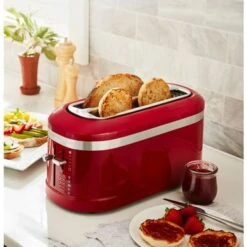 KitchenAid 4-Slice Long Slot Toaster With High-Lift Lever In Empire Red -Kitchenaid eb68a7f7 b5ba 47a3 9abb 833a6ec376a8