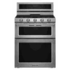 KitchenAid 30-Inch 5 Burner Dual Fuel Double Oven Convection Range -Kitchenaid fracahccedsw