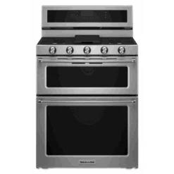 KitchenAid 30-Inch 5 Burner Dual Fuel Double Oven Convection Range