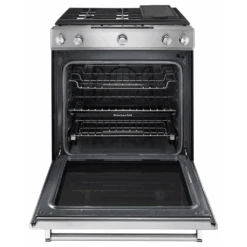 KitchenAid 30-Inch 5 Burner Gas Convection Slide-In Range With Baking Drawer -Kitchenaid frbphvwtkeel
