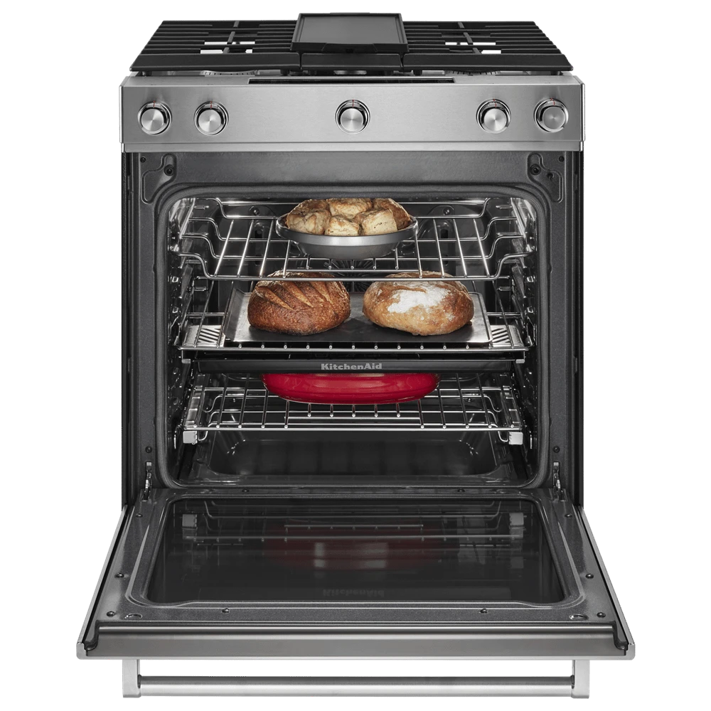 KitchenAid 30-Inch 5-Burner Dual Fuel Convection Slide-In Range With Baking Drawer 5 KitchenAid 30-Inch 5-Burner Dual Fuel Convection Slide-In Range With Baking Drawer - Image 3