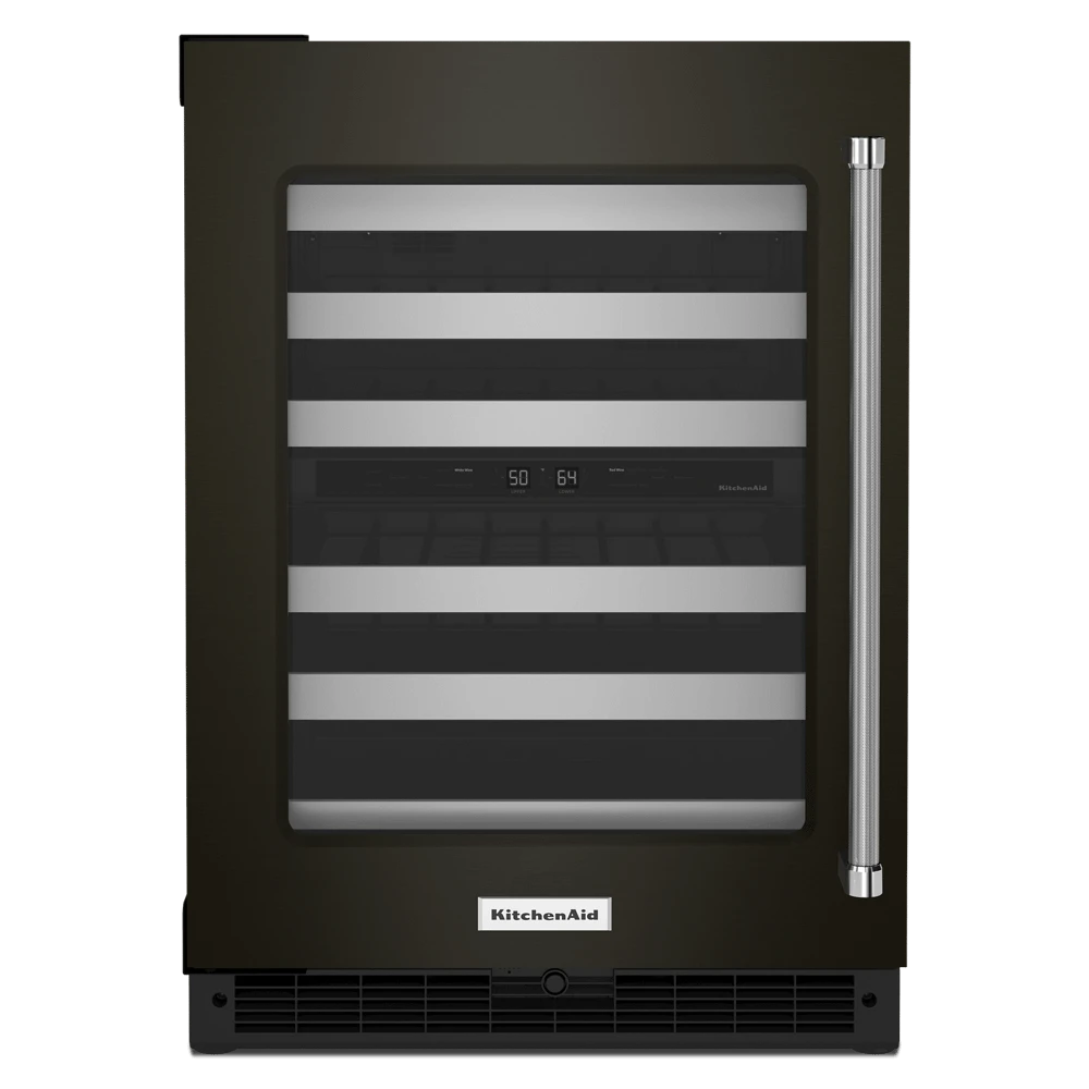 KitchenAid 24" Undercounter Wine Cellar With Glass Door And Metal-Front Racks 3 KitchenAid 24" Undercounter Wine Cellar With Glass Door And Metal-Front Racks