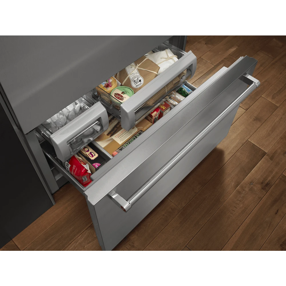 KitchenAid 20.9 Cu. Ft. 36" Width Built-In Stainless Bottom Mount Refrigerator With Platinum Interior Design 6 KitchenAid 20.9 Cu. Ft. 36" Width Built-In Stainless Bottom Mount Refrigerator With Platinum Interior Design - Image 4