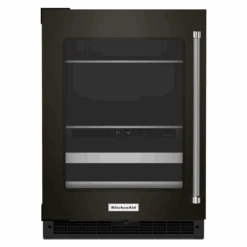 KitchenAid 24" Beverage Center With Glass Door And Metal-Front Racks And PrintShield™ Finish