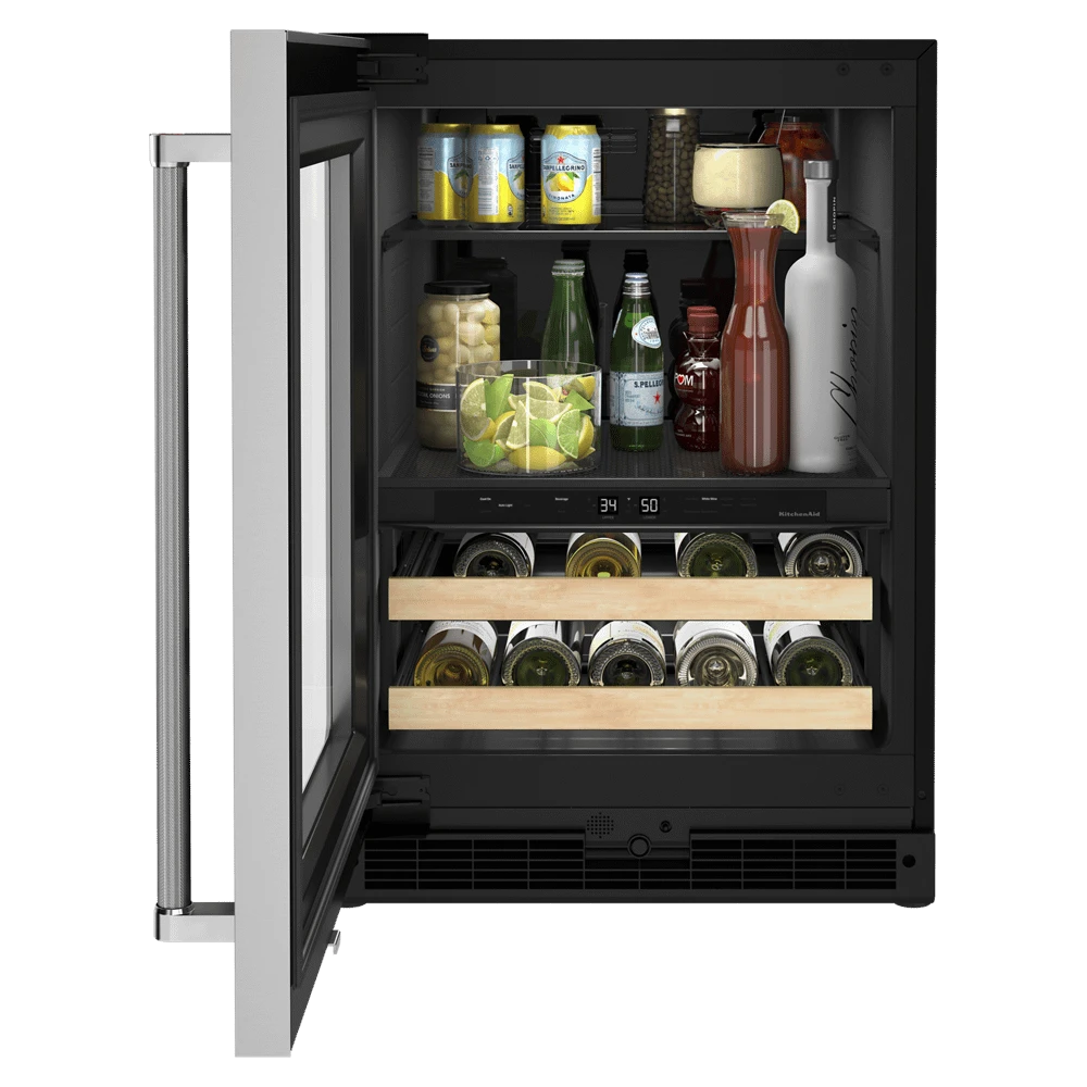 KitchenAid 24" Beverage Center With Glass Door And Wood-Front Racks 4 KitchenAid 24" Beverage Center With Glass Door And Wood-Front Racks - Image 2