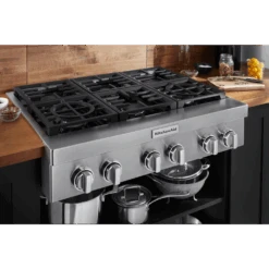 KitchenAid KitchenAid® 36'' 6-Burner Commercial-Style Gas Rangetop -Kitchenaid friqzvplcupn