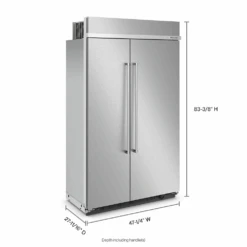 KitchenAid 30 Cu. Ft. 48" Built-In Side-by-Side Refrigerator With PrintShield™ Finish -Kitchenaid friwscixriza