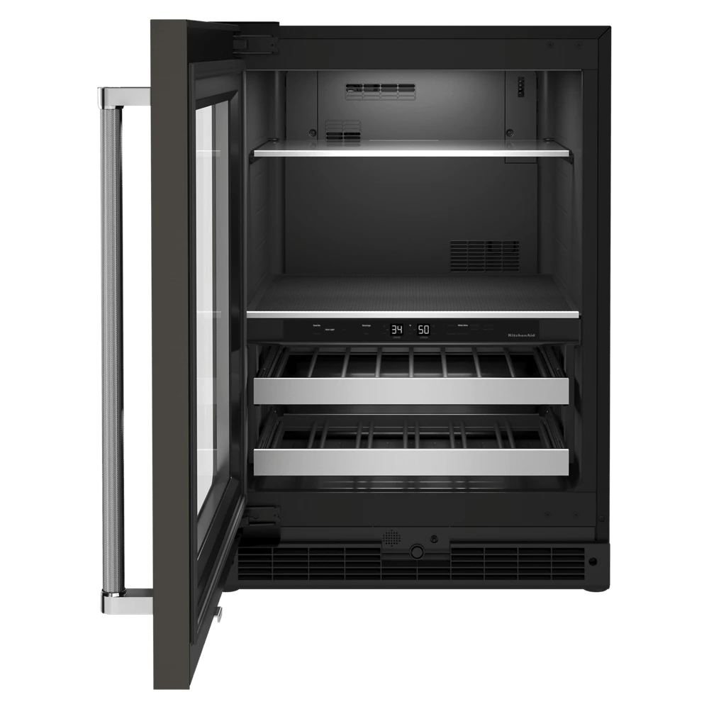 KitchenAid 24" Beverage Center With Glass Door And Metal-Front Racks And PrintShield™ Finish 4 KitchenAid 24" Beverage Center With Glass Door And Metal-Front Racks And PrintShield™ Finish - Image 3