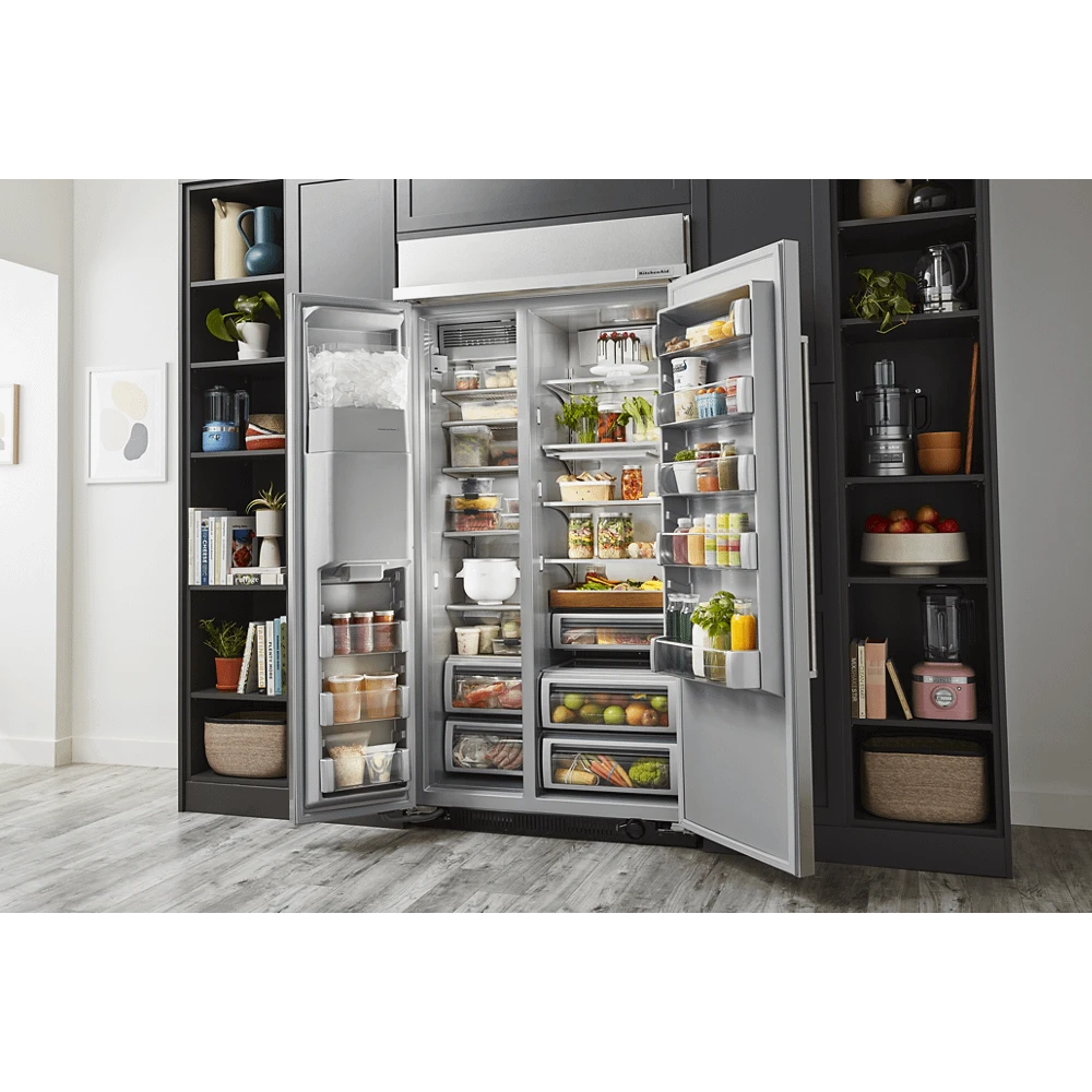 KitchenAid 25.1 Cu. Ft. 42" Built-In Side-by-Side Refrigerator With Ice And Water Dispenser 4 KitchenAid 25.1 Cu. Ft. 42" Built-In Side-by-Side Refrigerator With Ice And Water Dispenser - Image 2